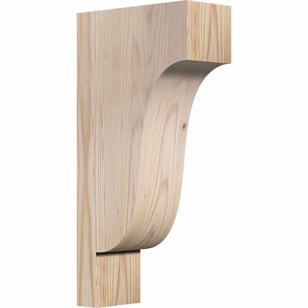 Ekena Millwork Newport Smooth Corbel, Douglas Fir, 3 1/2"W x 8"D x 16"H COR04X08X16NEW00SDF - main